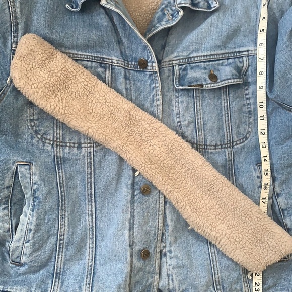 Vintage Lee sherpa lined Jean Jacket Size L-XL - Picture 9 of 9